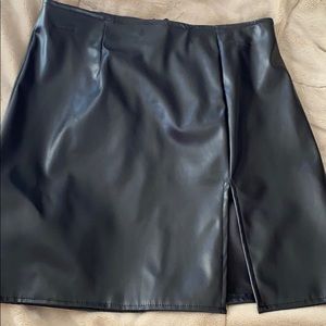 Leather skirt